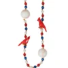 Beads - Baseballs and Cardinals 42" (6 PACK)