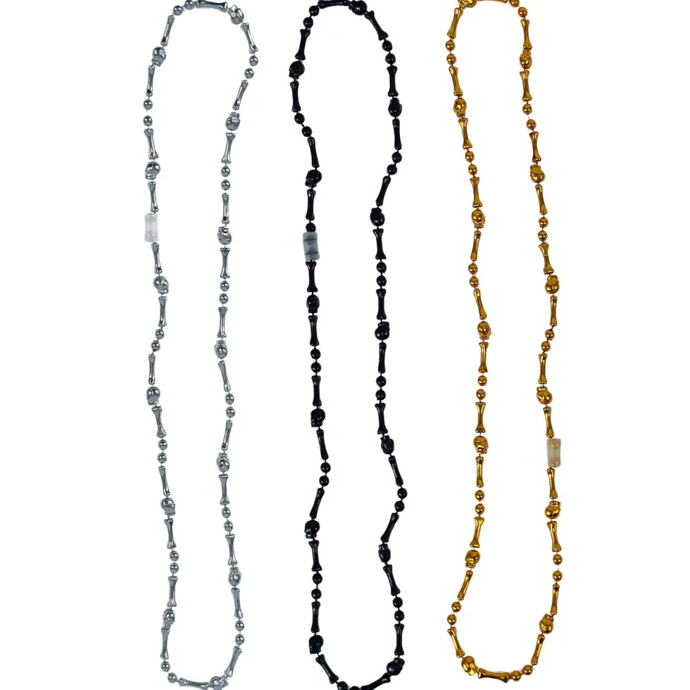 Beads - Skull and Bones Assortment 32" (8 PACK)