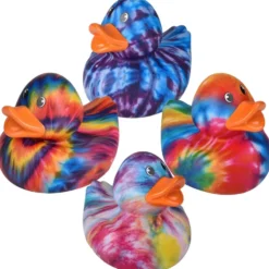 Big Tie Dye Rubber Duck Assorted 6" (EACH)