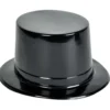 Black Plastic Top Hats (DZ)