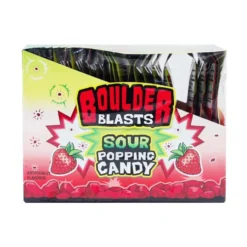 Boulder Blasts Sour Popping Candy - Strawberry (24 PACK)