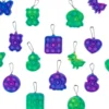 Bubble Popper Keychain Assortment 2.5" (100 PACK)