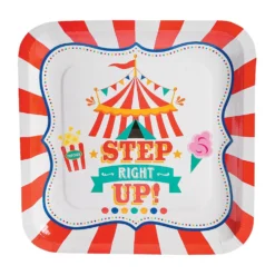 Carnival Paper Dinner Plates 9" (8 PACK)