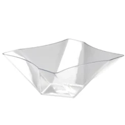 Clear Twist Square Serving Bowl 81 oz (EACH)
