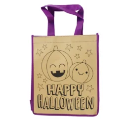 Color Your Own Halloween Tote Bag Assorted 10