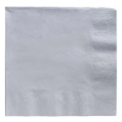 Dinner Napkins - Silver 8" (40 PACK)