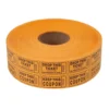 Double Roll Raffle Tickets - Orange 2000 Roll (EACH)