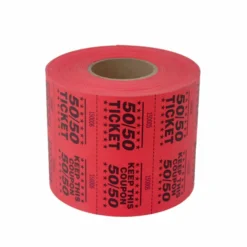 Double Roll 50/50 Tickets - Red 1000 Roll (EACH)
