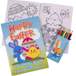 Easter Coloring Books With Pencils 5" x 7" (DZ)