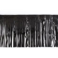 Float Drape - Vinyl Fringed 15" x 10' Black (EACH)
