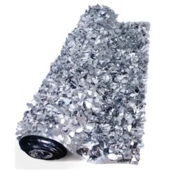 Float Sheeting - Metallic Floral 36" x 15' Silver (EACH)