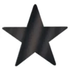 Foil Star Cutout - Black 12" (EACH)
