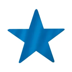 Foil Star Cutout - Blue 9" (EACH)