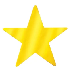 Foil Star Cutout - Gold 12" (EACH)