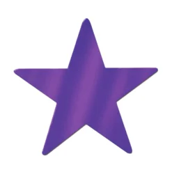 Foil Star Cutout - Purple 9" (EACH)