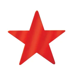 Foil Star Cutout - Red 5" (EACH)
