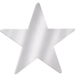 Foil Star Cutout - Silver 15" (EACH)