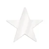 Foil Star Cutout - White 5" (EACH)