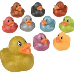 Glitter Rubber Ducky Assortment 2" (50 PACK)