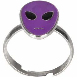 Glow In The Dark Alien Ring Assortment .5" (24 PACK)