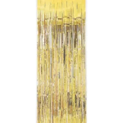 Gold Foil Metallic Curtain 3' x 8' (EACH)