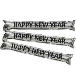Happy New Year Metallic Party Sticks 22" (2 PACK)
