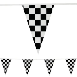Heavy Duty Pennant String - Checkered 105' (EACH)