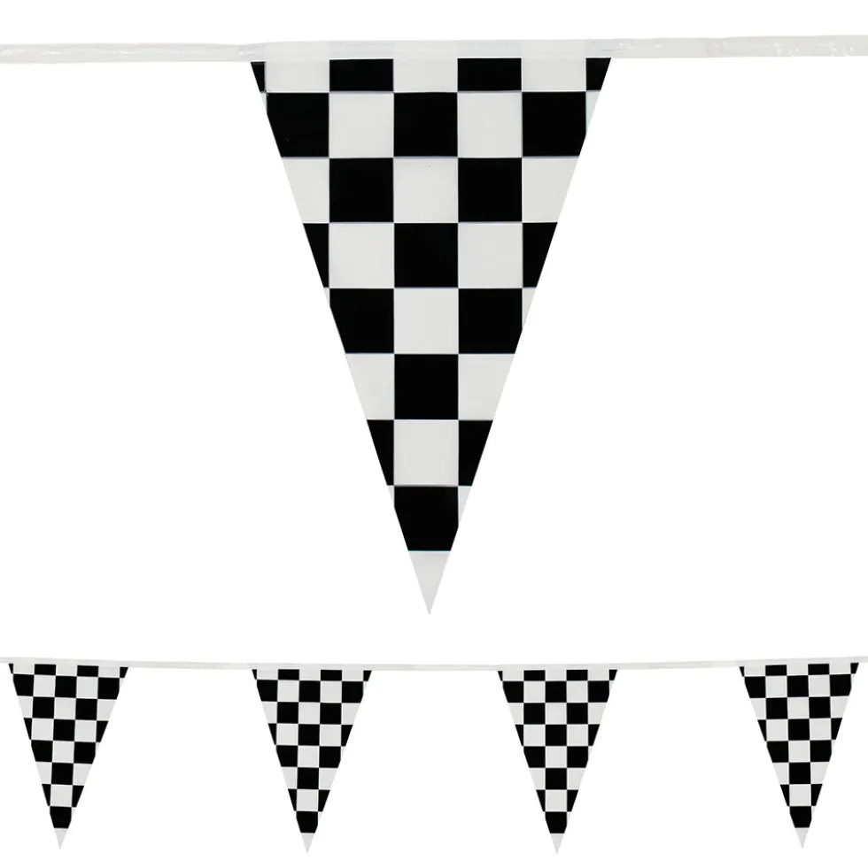 Heavy Duty Pennant String - Checkered 105' (EACH)