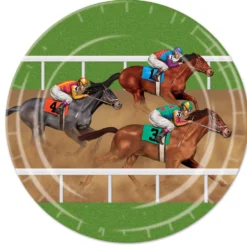 Horse Racing Plates 9" (8 PACK)