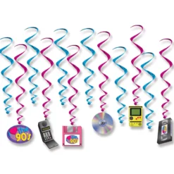 I Love The 90's Whirls 17.5" - 32" (12 PACK)