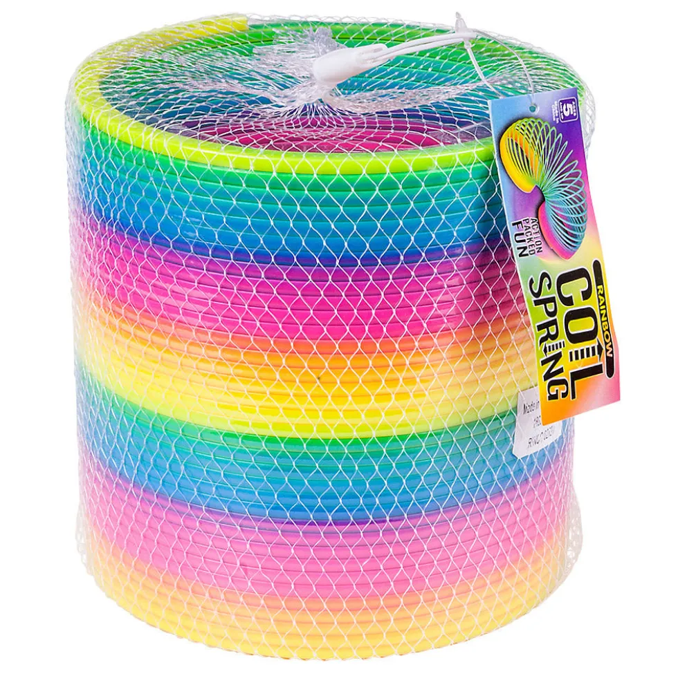 Jumbo Neon Rainbow Spring 6" (EACH)