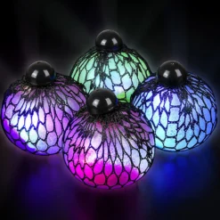 Light Up Mesh Squeeze Glitter Ball Assortment 3