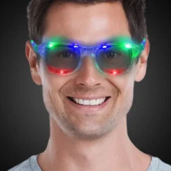 Light Up Multicolor Retro Sunglasses (EACH)