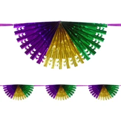 Mardi Gras Bunting Banner (EACH)