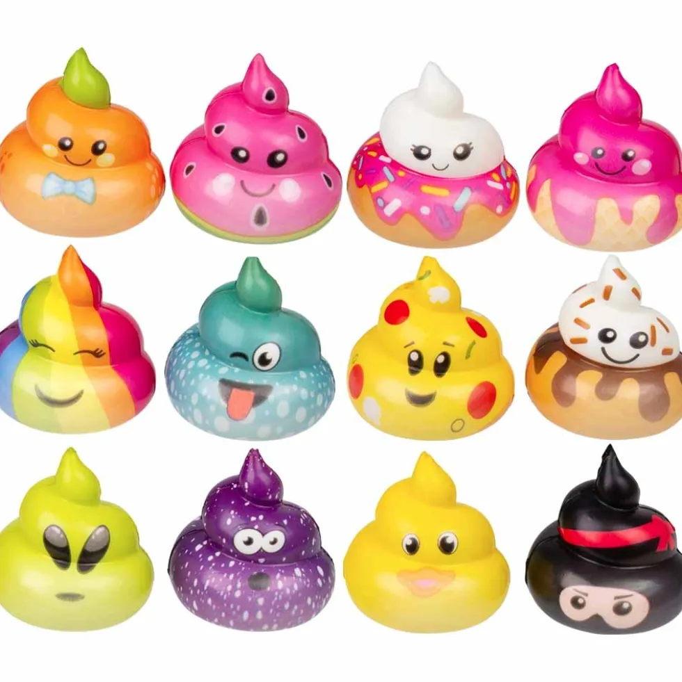 Micro Squish Poop Assortment 2" (50 PACK)