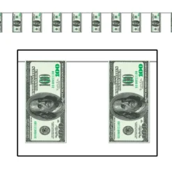 Money Pennant Banner 12' (EACH)