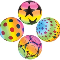 Neon Rainbow Vinyl Ball Assorted 9" (EACH)