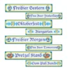 Oktoberfest Street Signs Cutouts 24" x 4" (4 PACK)