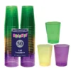 Plastic Mardi Gras Tumblers 10 oz (50 PACK)