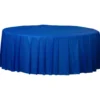 Plastic Table Cover - Round Blue 84" (EACH)