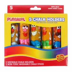Playskool Chalk Holders With Chalk 5 Count (EACH)