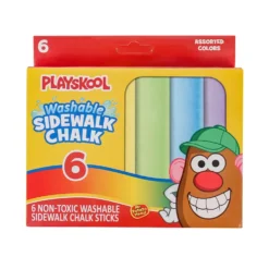 Playskool Washable Sidewalk Chalk 6 Count (EACH)