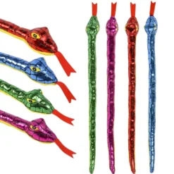 Plush Foil Snake Assortment 15.5" (24 PACK)