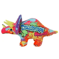 Plush Graffiti Triceratops Dinosaur 15