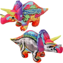 Plush Graffiti Triceratops Dinosaur 15