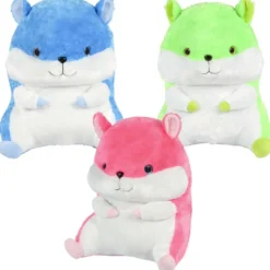 Plush Neon Hamster Assorted 26