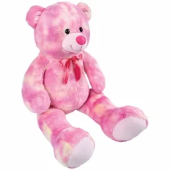 Plush Pink Tie Dye Bear 36