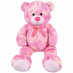 Plush Pink Tie Dye Bear 36