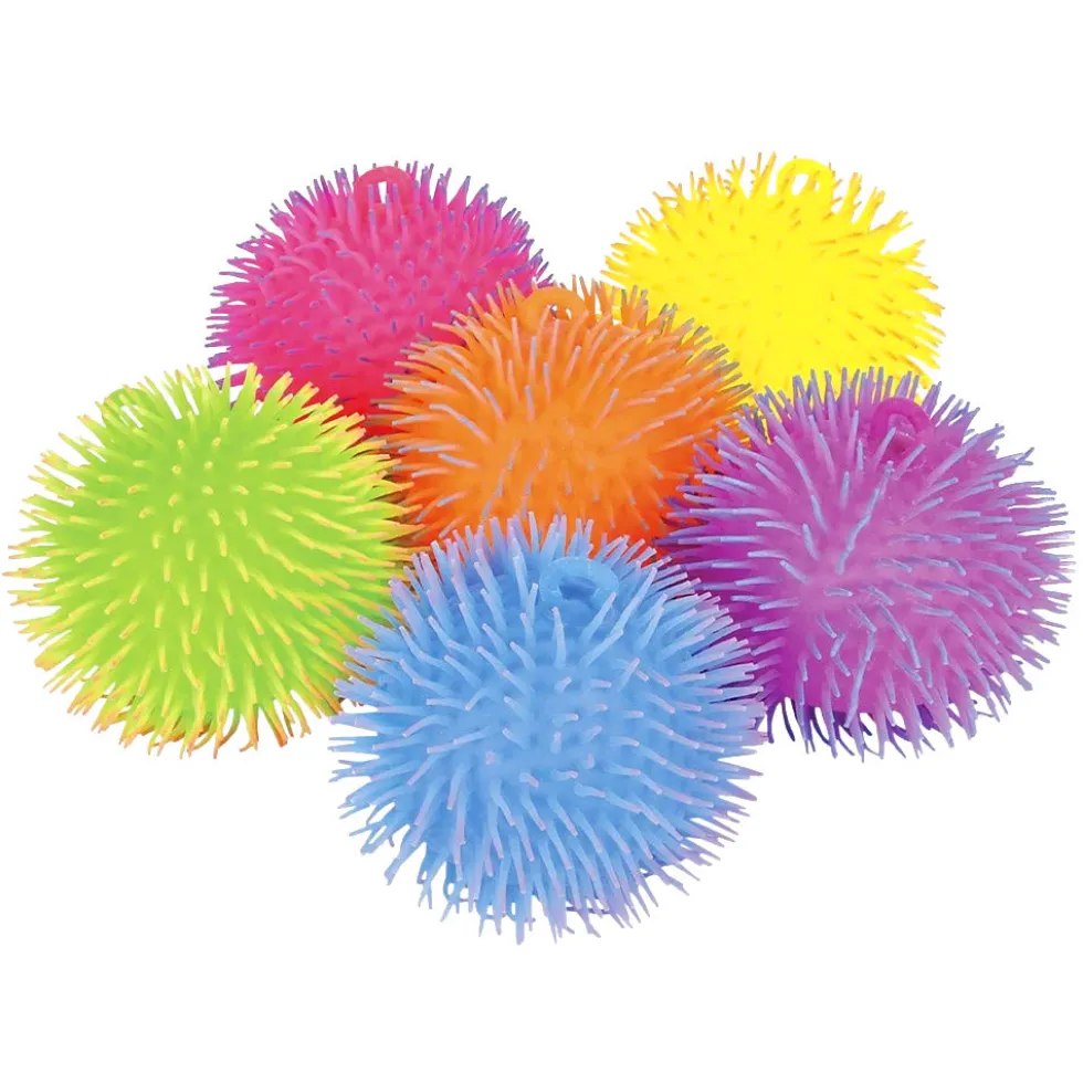 Pom Pom Two-Tone Puffer Ball Assorted 9" (EACH)