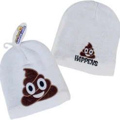 Poop Emoticon Beanie Hat Assorted (EACH)
